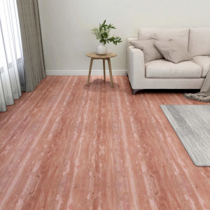 Tarimas de suelo autoadhesiva 20 unidades PVC 1.86 m² rojo D