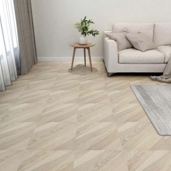 Tarimas autoadhesivas 20 uds PVC 1.86 m² rayas beige D