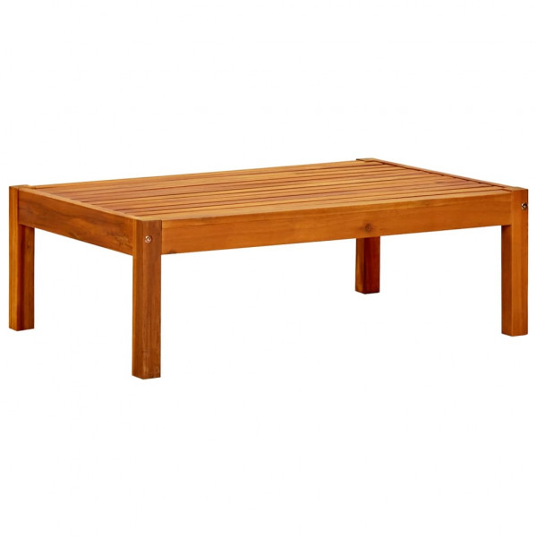Mesa de jardín de madera de acacia maciza 85x57x29 cm D