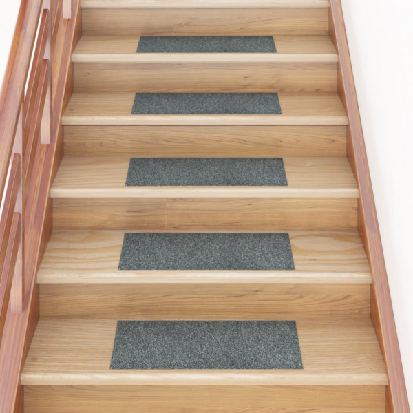 Alfombrilla autoadhesiva escalera 15 uds verde 60x25 cm D