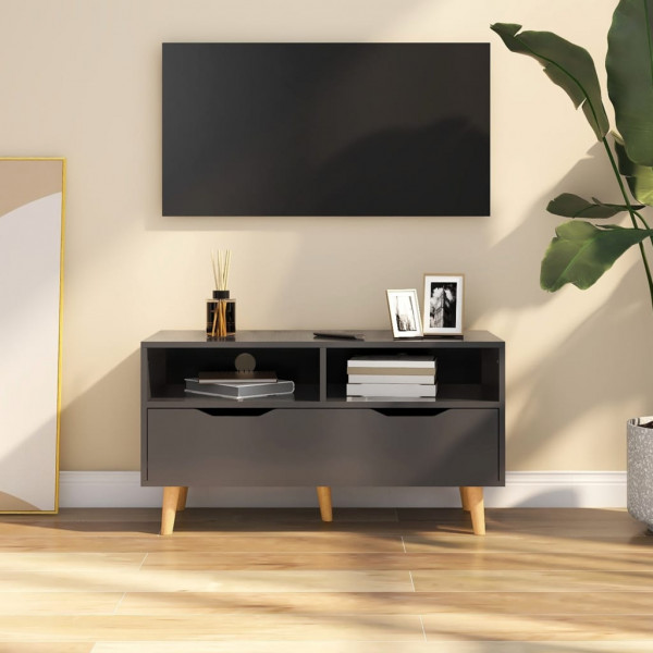 Mueble para TV de aglomerado gris 90x40x48.5 cm D