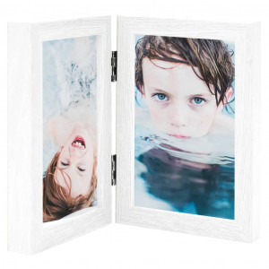 Marco de foto collage plegable blanco 2x(21x29.7 cm) D