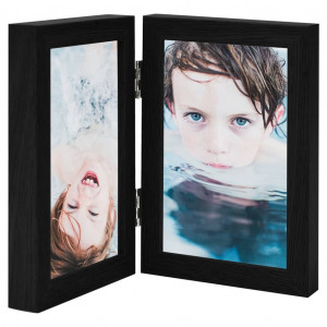 Marco de foto collage plegable negro 2x(21x29.7 cm) D