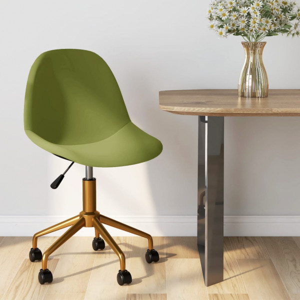 Silla de comedor giratoria de terciopelo verde claro Silla de comedor giratoria de terciopelo verde claro D