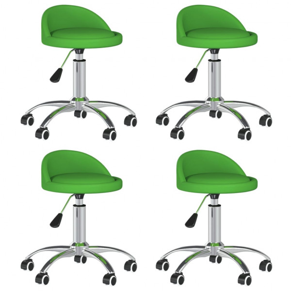 Sillas de comedor giratorias 4 unidades cuero sintético verde Sillas de comedor giratorias 4 unidades cuero sintético verde D