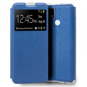 Fundação COOL Capa de Flip para Realme 7i / C25s luz azul D