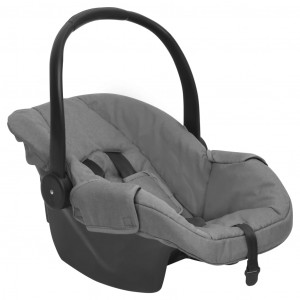 Sillita de coche para bebés gris claro 42x65x57 cm D