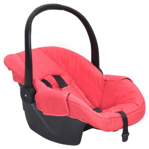 Cadeira auto para bebé vermelha 42x65x57 cm D