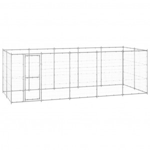 Perrera de exterior de acero galvanizado 12.1 m² D