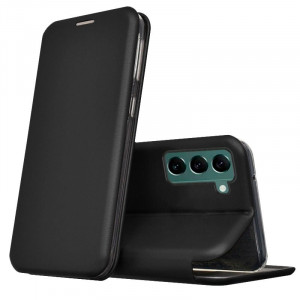 Fundação COOL Capa de Flip para Samsung S906 Galaxy S22 Plus Elegância Preto D