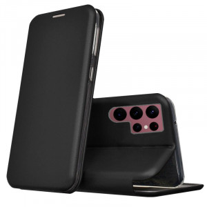 Fundação COOL Capa de Flip para Samsung S908 Galaxy S22 Ultra Elegância Preto D