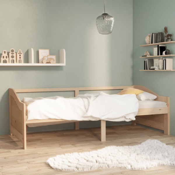 Sofá cama 3 plazas de madera maciza de pino 90x200 cm D