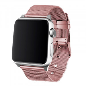 Cintura COOL para Apple Série 1 / 2 / 3 / 4 / 5 / 6 / 7 / 8 / 9 / SE (42 / 44 / 45 mm) Pink Metal D