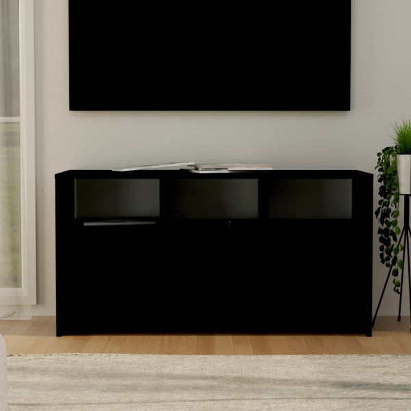 Mueble para TV madera contrachapada negro 102x37.5x52.5 cm D