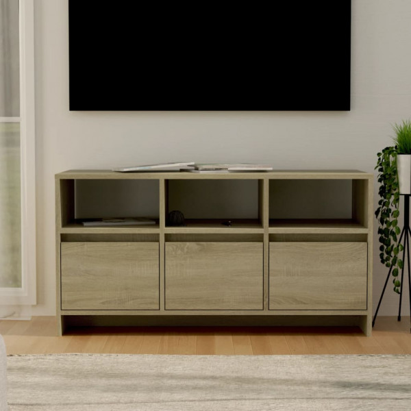 Mueble de TV madera contrachapada roble Sonoma 102x37.5x52.5 cm D