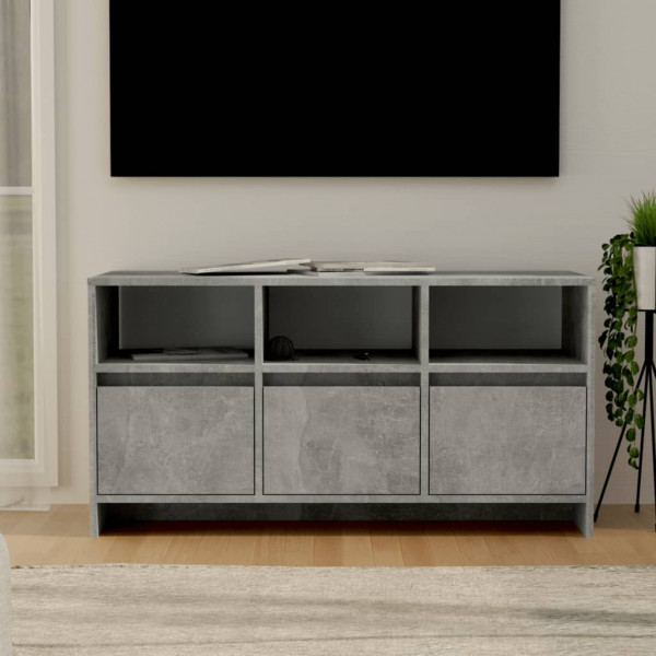 Mueble para TV aglomerado gris hormigón 102x37.5x52.5 cm D