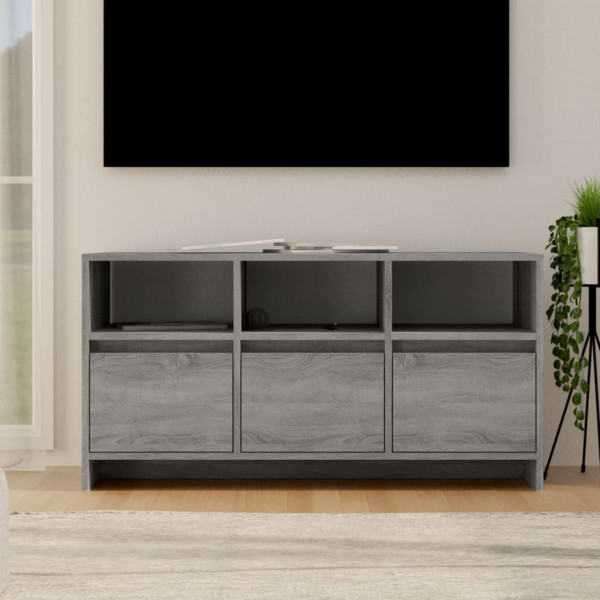 Mueble de TV madera de ingeniería gris Sonoma 102x37.5x52.5 cm D