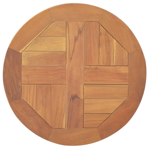Superficie de mesa redonda madera maciza de teca 2.5 cm 40 cm D
