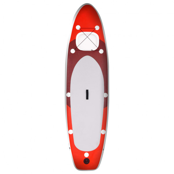 Set de tabla de paddle surf hinchable rojo 300x76x10 cm M 3