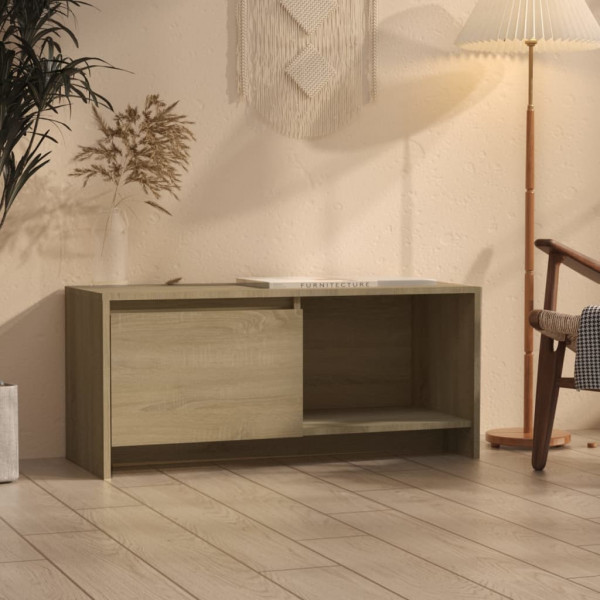 Mobiliário para TV madeira contraplacada carvalho Sonoma 90x35x40 cm D