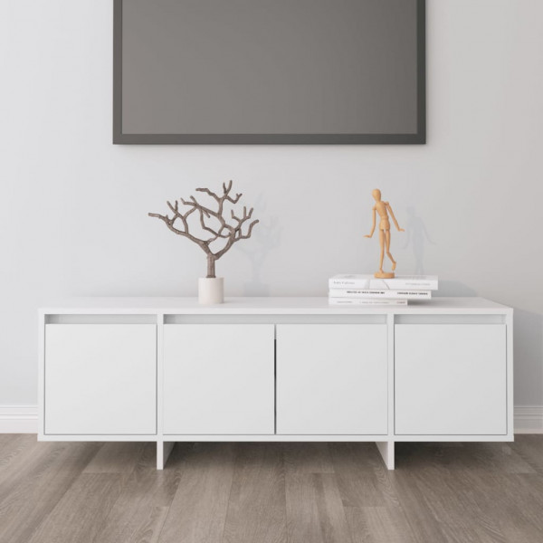 Mueble para TV madera contrachapada blanco 120x30x40.5 cm D