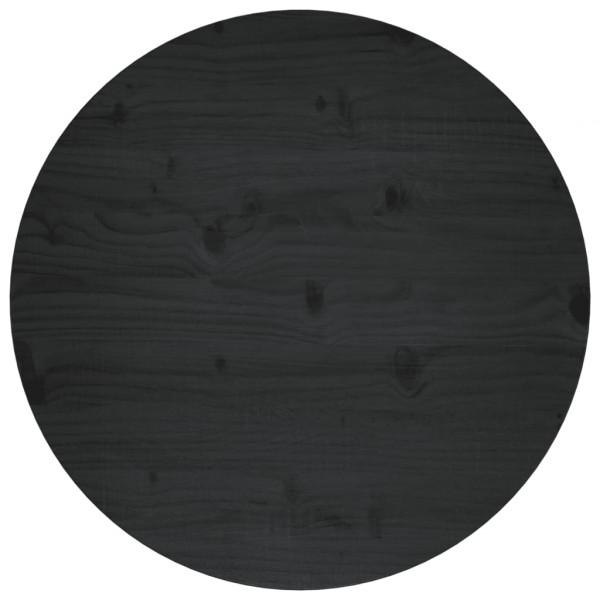 Superficie de mesa madera maciza de pino negro Ø60x2.5 cm D