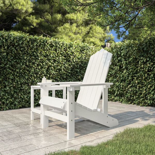 Cadeira de jardim HDPE Adirondack branca D