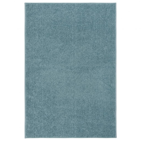 Tapete azul de pêlo curto 160x230 cm D