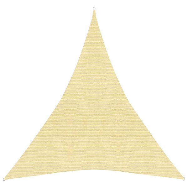 Toldo de vela HDPE beige 160 g/m² 5x6x6 m D