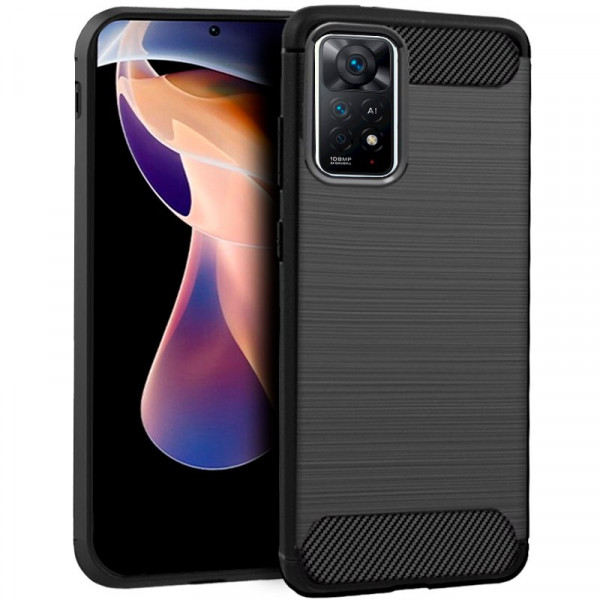 Carcaça COOL para Xiaomi Redmi Note 11 Pro / Nota 11 Pro 5G / Nota 12 Pro 4G Carvão Preto D