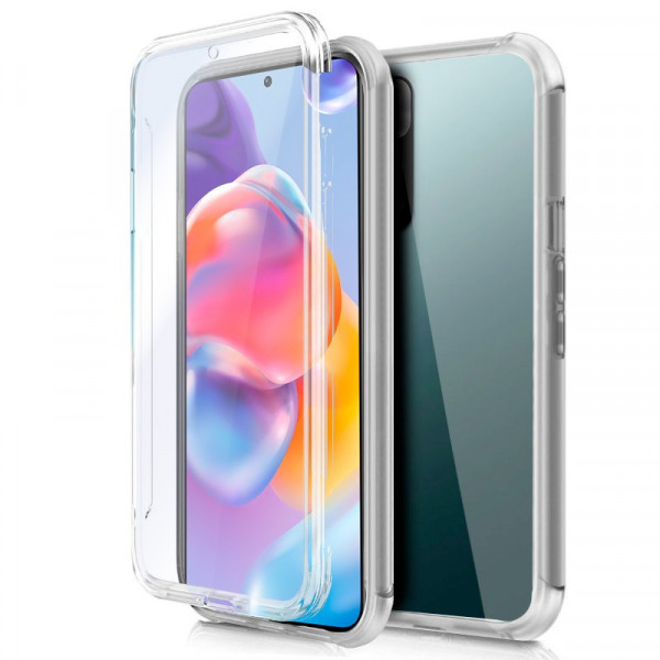 Fundação COOL Silicone 3D para Xiaomi Redmi Note 11 Pro Plus 5G (Border Transparent + Trasera) D