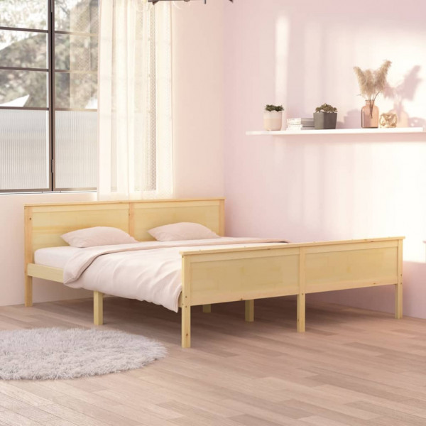 Estrutura de cama em madeira maciça de pinho 180x200 cm D