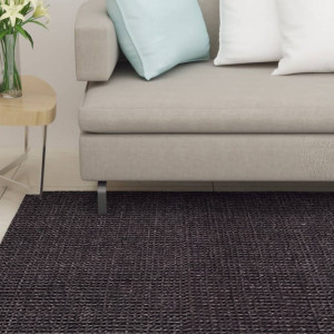 Alfombra de sisal natural negro 66x350 cm D