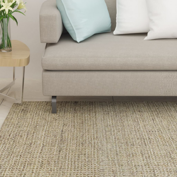 Tapete de sisal natural cinza taupe 66x250 cm D