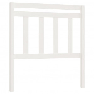 Cabeceira de cama 96x4x100 cm pinho maciço branco H