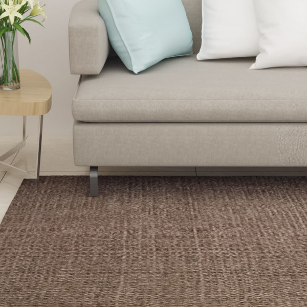 Alfombra de sisal natural marrón 100x200 cm D