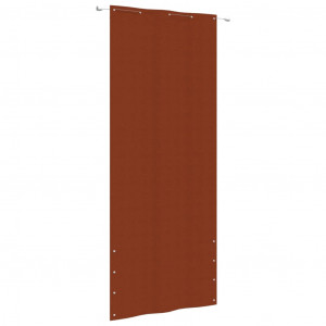 Toldo de tela para balcão de tecido Oxford terracota 100x240 cm D