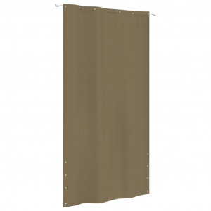 Toldo de tela para balcão de tecido Oxford cinza taupe 140x240 cm D