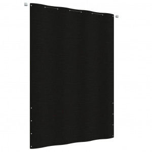 Toldo pantalla para balcón de tela oxford negro 160x240 cm D