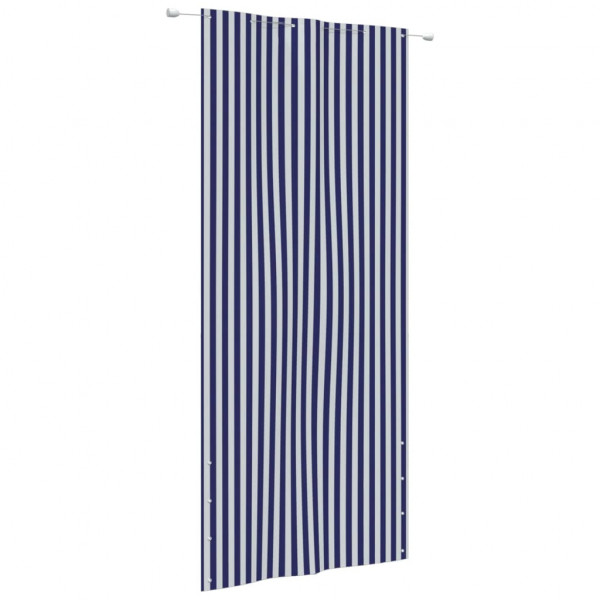 Toldo de varanda em tecido oxford azul e branco 120x240 cm D