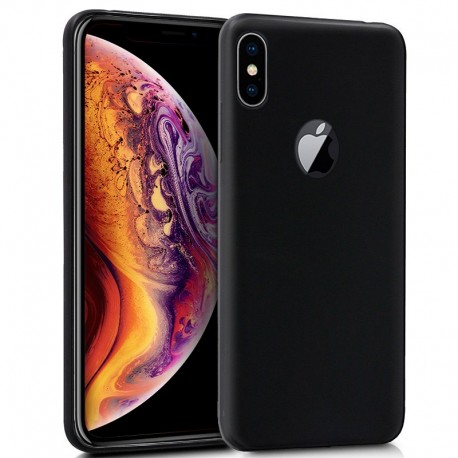 Funda COOL Silicona para iPhone XS Max (Negro) D