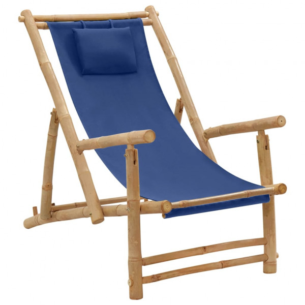 Bamboo Beach and Navy Canvas D