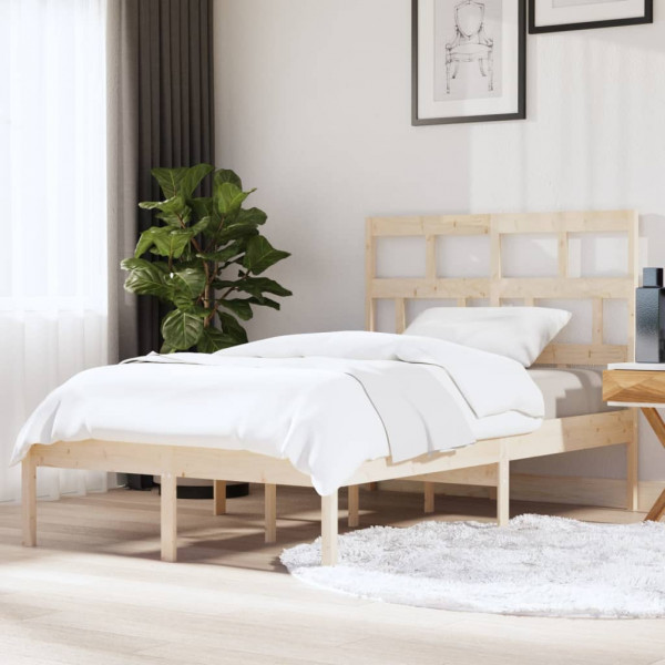 Estrutura de cama em madeira maciça de pinho 120x200 cm D
