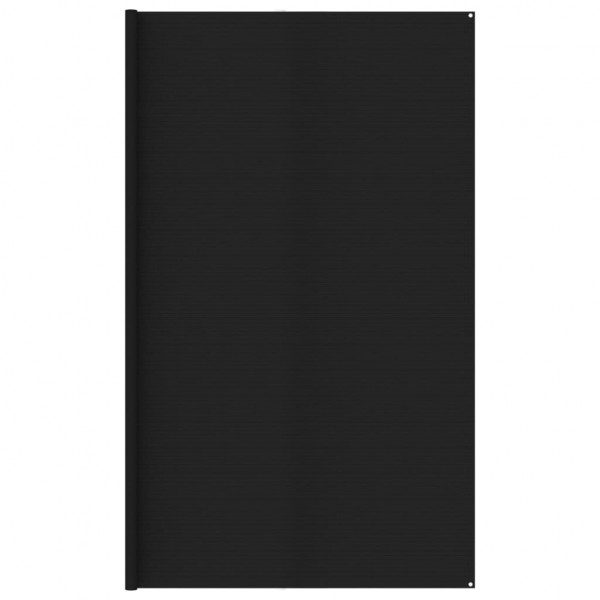 Alfombra para tienda de campaña HDPE negro 400x400 cm D