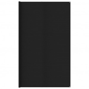 Alfombra para tienda de campaña HDPE negro 400x700 cm D