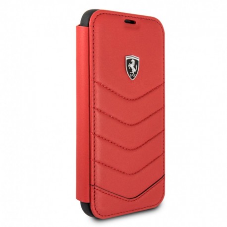 Funda Flip Cover iPhone XS Max Licencia Ferrari Rojo D