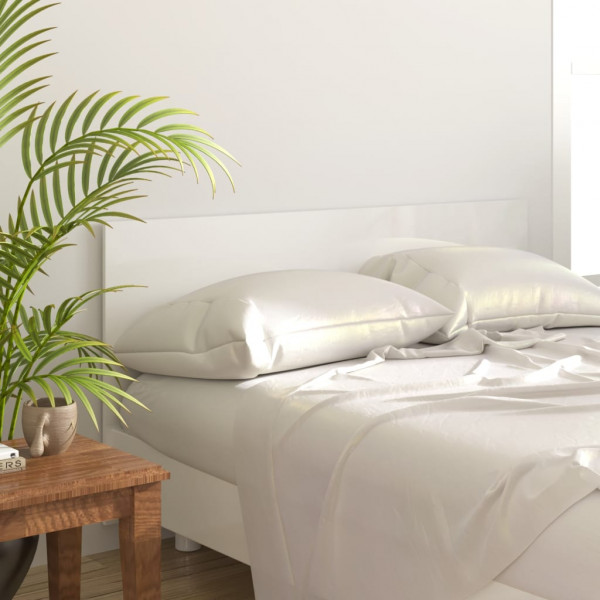 Cabeceira de cama em compensado branco brilhante 160x1,5x80 cm D