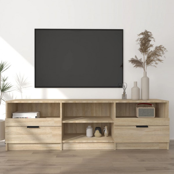 Móvel TV em compensado de carvalho Sonoma 150x33,5x45 cm D