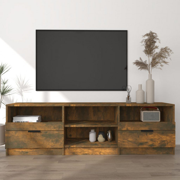 Mueble para TV madera contrachapada roble ahumado 150x33.5x45cm D