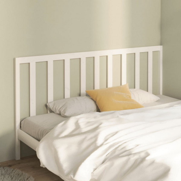 Cabeça de cama madeira maciça de pinho branco 186x4x100 cm D
